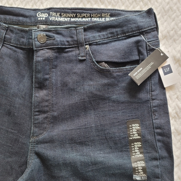 GAP TRUE SKINNY SUPER HIGH RISE JEANS - Picture 3 of 9